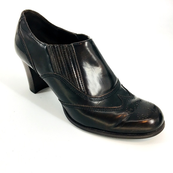 Etienne Aigner Shoes - Etienne Aigner Brogue Nessie Slip On Heels